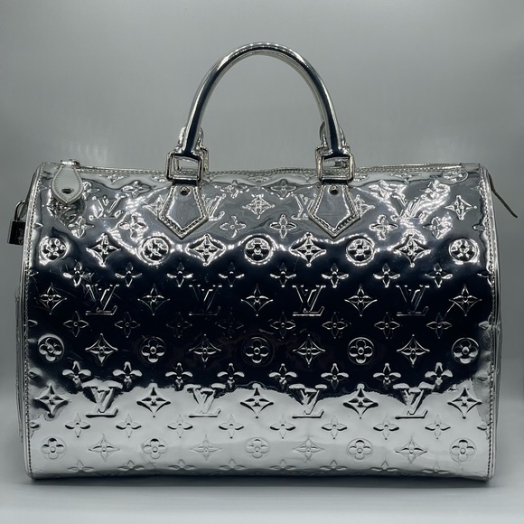 Louis Vuitton Miroir Mirror Speedy 35 Collectors Doctor Boston Bag Satchel Rare - Picture 12 of 16
